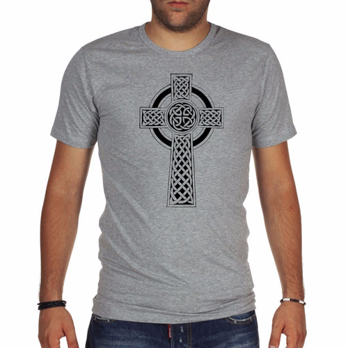 Remera De Hombre Cruz Celta Cristianismo Irlanda High