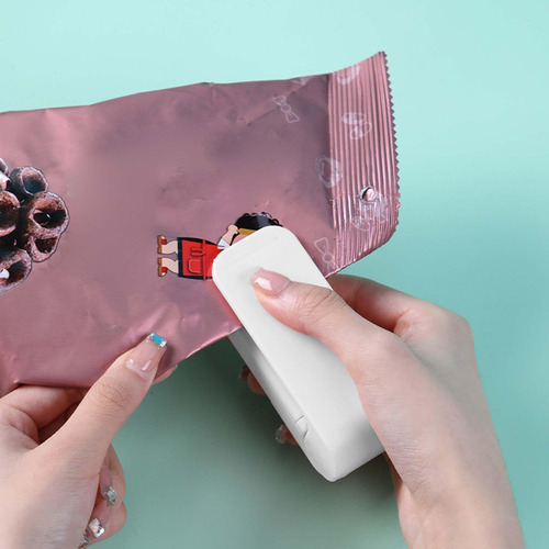 Máquina Reselladora De Bolsas De Sellado Térmico Blanco