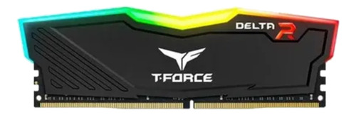 Memória RAM T-Force Delta RGB color preto  8GB 1 Team Group TF12D48G2666HC16C01