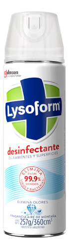 Limpiador Lysoform Aire De Montaña en aerosol 360ml