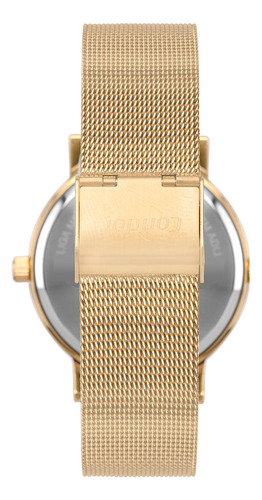 Kit Relógio Condor Feminino Mimos E Sutilezas Dourado - Co20 Fundo Prata