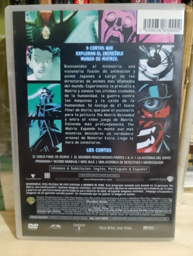 Dvd Animatrix 2003 Como Nuevo (Usado)