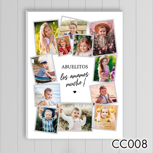 Imagen 9 de 10 de Cuadro Collage En Lienzo 50x50cm Superpromo Cod.04