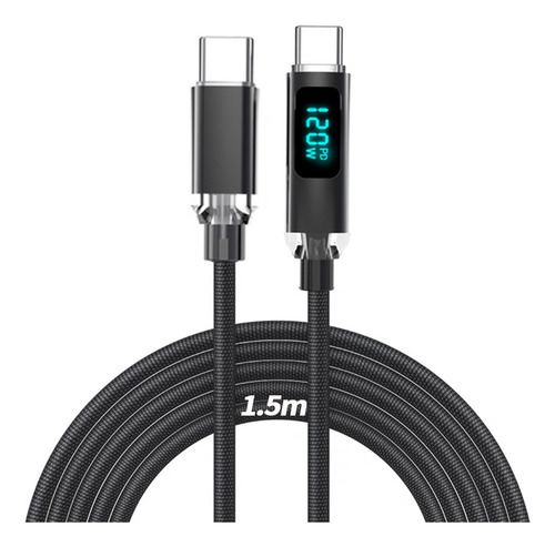 Cabo De Carregador Rápido Tipo C De 120 W Cabo De Dados Com