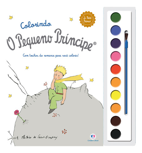 Livro Aquarela Pequeno Príncipe: Prepare-se Para Colorir Belas Imagens, Enquan, De Marina Knobl Evangelista. Editora Ciranda Cultural, Capa Mole, Edição 1 Em Português, 2022