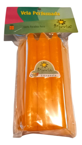 Imagem 1 de 8 de Vela Palito Perfumada Citronela Repelente 140gr 7velas