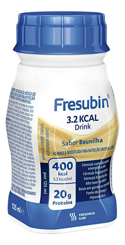 Fresubin 3.2 Kcal Drink - 125ml - Kit Com 30 ( Baunilha )