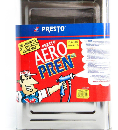 Pegamento Aeropren Espreable Presto Ps610 Lata 18lts