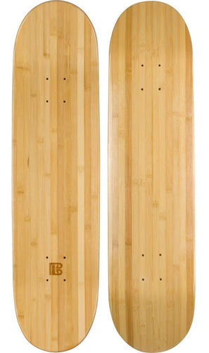 Tabla De Skate Bamboo Boards  En Blanco - Pop - Fuerza - Tsk