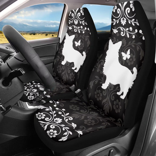 Funda Asiento Coche Estampado Mariposa Flor Solo Para Mujer