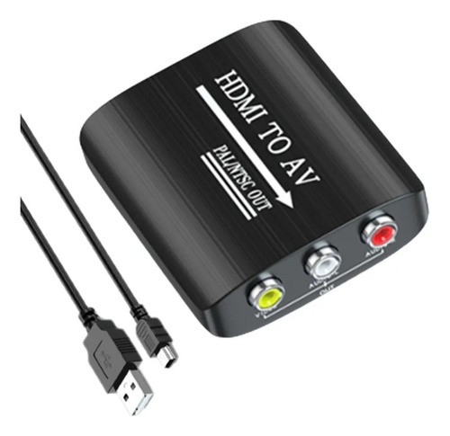 Adaptador Convertidor Audio Vídeo Hdmi A Rca Av