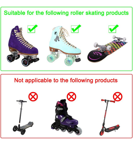Paquete De 8 Ruedas Para Patines Con Rodamientos Instalados