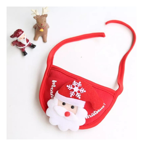 Disfraz Navideño Con Gorro Para Mascotas Y Babero 2024
