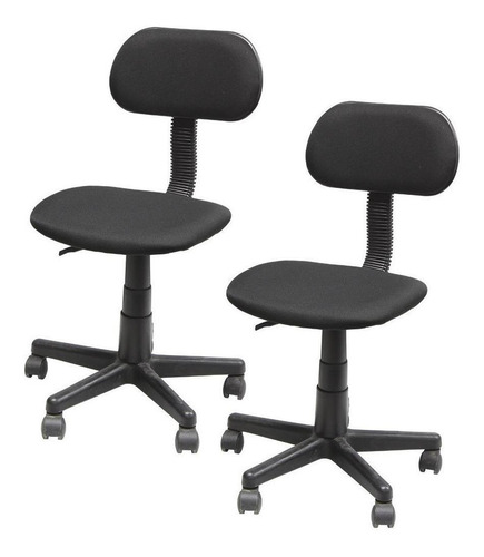 Imagen 1 de 2 de Silla de escritorio Top Living SILL1 ergonómica negra con tapizado de mesh x 2 unidades