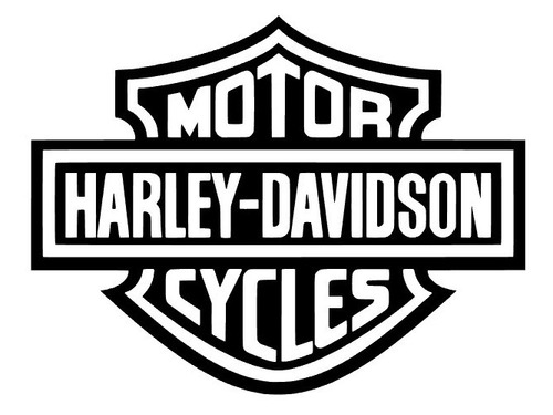 Sticker Harley Davidson Logo Fondo Blanco Calcomania Vinil