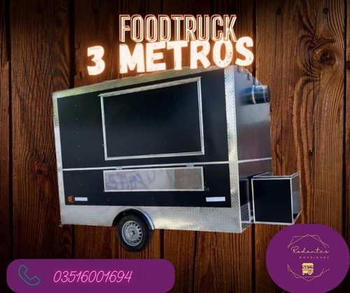Carrito Food Truck Modelo 3 Metros Directo De Fábrica