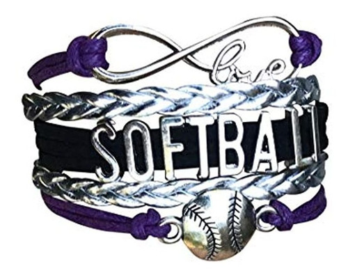 Pulsera De Dije De Softball Infinity  Joyería De Softbol