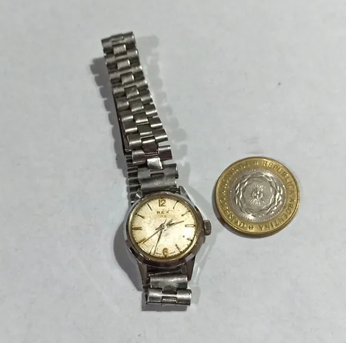 Reloj Pulsera Rex Swiss Made A Cuerda funciona