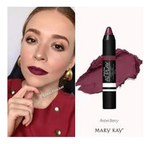 Labial Mate Con Acabado En Polvo Mary Kay Rebel Berry