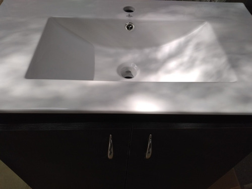Mesada De Loza De 80cm Con Mueble