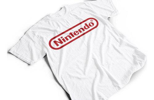 Camiseta Algodón Para Adulto Con Estampado De Nintendo