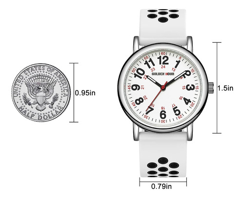 Hora De Oro Reloj De Enfermera A Prueba De Agua Para Prof...
