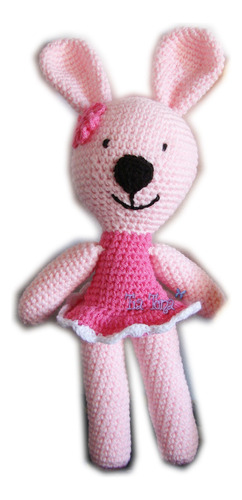 Conejita Con Vestido Amigurumi Muñeco Tejido Crochet