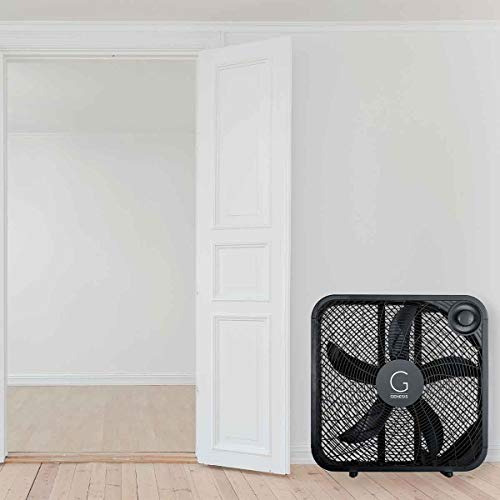 Ventilador De Caja 50 Cm, 3 Velocidades, Color Negro
