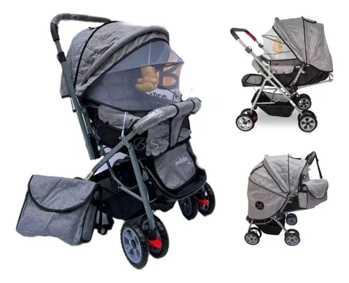 Coche Para Bebe Con Capota Expandible Musical Reversible 602