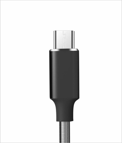 Imagem 3 de 5 de Cabo Micro Usb Carregador Metálico 1m Todo Metal V8 Android