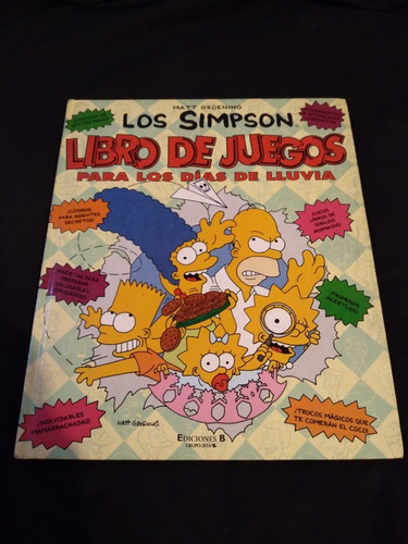 Libro Los Simpson Juegos Y Pasatiempos Para Dias De Lluvia.