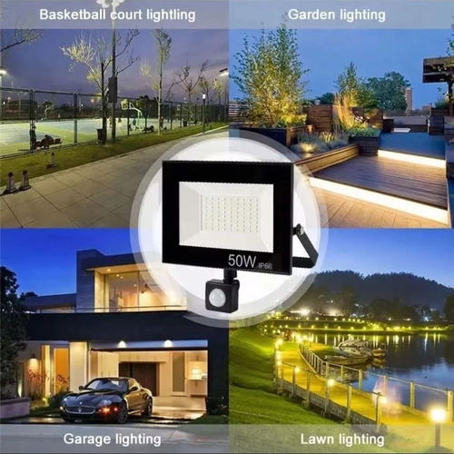 Foco Led Exterior Con Sensor Movimiento 20w Ip66