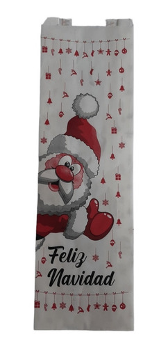 Imagen 2 de 3 de Bolsas De Papel Parafinado Con Ventana Modelo Santa Claus