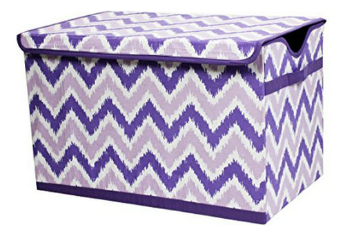 Cofre De Juguetes Zigzag Morado