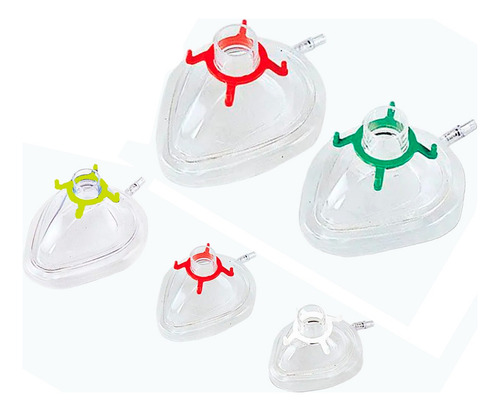 Máscara Para Anestesia Com Coxim Inflável Kit 5 Tam. Pvc