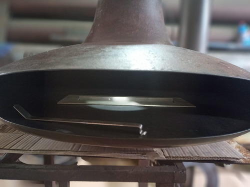 Lareira Suspensa,80teto, Lenha,corten Corten