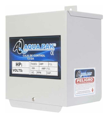 Caja De Control Aqua Pak Para Motor Sumergible 230v 1.5hp 