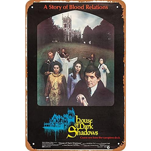 Póster De Película House Of Dark Shadows (1970) Metal...