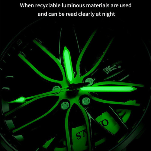 Relojes Luminosos De Cuarzo Inoxidable Olevs 9937