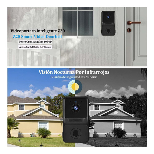 Timbre Con Cámara,timbre Inalámbrico Wifi Para Casa Exterior