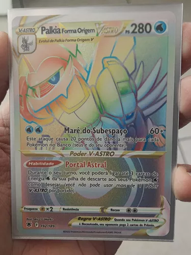 Carta Pokémon Palkia Forma Origem V-astro Rainbow - Ee10