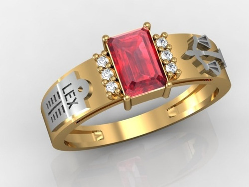Anel Formatura Direito Ouro 18 K