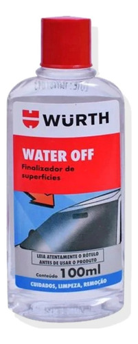Water Off Repelente De Agua Para Vidrios 100ml Wurth