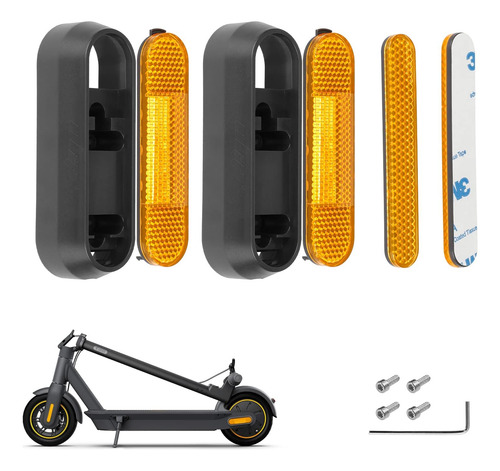 Cubierta De Rueda Lateral Trasera Para Scooter, Tira Reflect