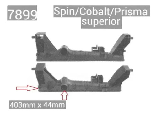 Caixa De Radiador Superior Cobalt Onix Prisma Spin C/ar S/ta