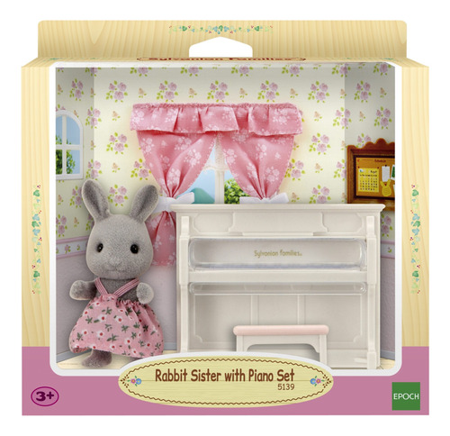 Sylvanian Families Rabbit Sister W/ Piano Set 5139 Para Niño