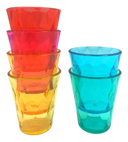 Vaso Shot Tequila Acrilico X 6 Unidades