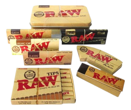 Kit Caja Metálica Raw Starter Box