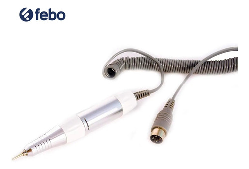 Torno Para Uñas Lapiz Metal Blanco 3.7v 35.000 Rpm Max Febo