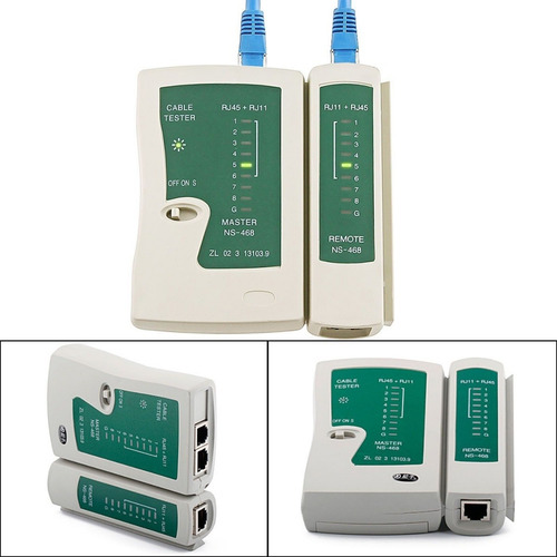 Tester De Cables De Red Network Rj45 Rj11 + 30 Kn95 Cortesia
